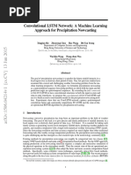 Convolutional LSTM Network: A Machine Learning Approach For Precipitation Nowcasting