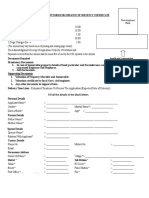 Application Form For Issuance of Solvency Certificate: (Fields Marked Are Mandatory)