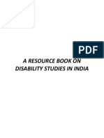 A READER ON DISABILITY STUDIES IN INDIA - 60p - PDF PDF