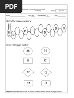 KG2 - Maths Worksheet