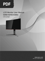 LCD Monitor User Manual: C24G1/C27G1/C32G1