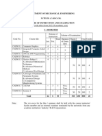 Department of Mechanical Engineering M Tech. (Cad/Cam) Scheme of Instruction and Examination