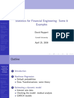 Statistics For Financial Engineering: Some R Examples: David Ruppert