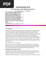 Experiencing God: The Neurology of The Spiritual Experience