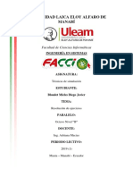 Resolución de Ejercicios Técnicas de Simulación