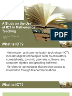 A Study On The Use of ICT in Mathematics Teaching