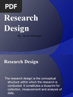 Research Design: By: Sonali Kshirsagar