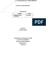 Leer El Documento y Establecer Que Relaciones Existen Entra La Sociedad Del Conocimiento y La Bioética