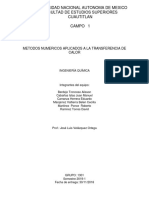 Metodos Numericos Aplicados A La Transferencia de Calor