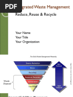 Integrated Waste Management: Reduce, Reuse & Recycle