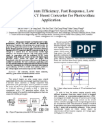 A 97.0% Maximum Efficiency, Fast Response, Low Voltage Ripple KY Boost Converter For Photovoltaic Application