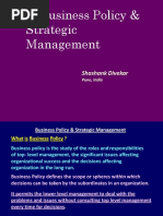 Business Policy & Strategic Management