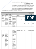 Classroom Instruction Delivery Alignment Map: Core Subject Description