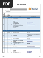 Project Tailoring Checklist Template