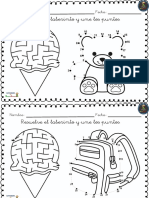 Fichas para Mejorar La Atención Laberintos y Une Los Puntos
