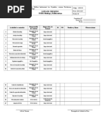 Lista de Chequeo ÍTEM: Moldaje y Enfierradura