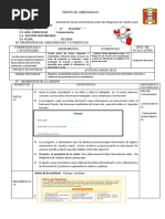 Esquema 5º Escribimos Fichas Informativas Sobre Las Regiones de Nuestro País