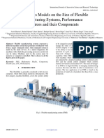 Mathematics Models On The Size of Flexible Manufacturing Systems, Performance Indicators and Their Components