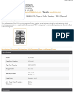 Timken Part Number H242649 - H242610CD, Tapered Roller Bearings - TDO (Tapered Double Outer) Imperial