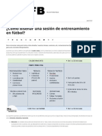 ¿Cómo Diseñar Una Sesión de Entrenamiento en Fútbol - Mundo Fútbol Base - Periódico Digital Fútbol Base