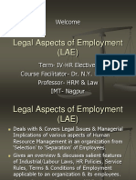 Legal Aspects of Employment-LAE