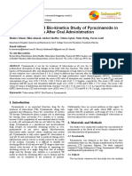 HPLC Analysis and Bio-Kinetics Study of Pyrazinamide in Healthy Volunteers After Oral Administration