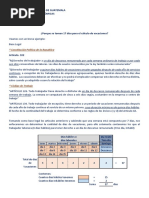 Calculo de Días de Vacaciónes