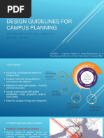 Design Guidelines For Campus Planing - 1