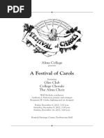 Festival of Carols Program