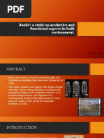 Jaalis': A Study On Aesthetics and Functional Aspects in Built Environment