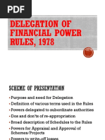 Delegation of Financial Power RULES, 1978