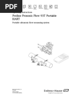 Proline Prosonic Flow 93T Portable Hart: Operating Instructions