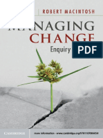 Managing Change - Enquiry and Action-Cambridge University Press (2012)