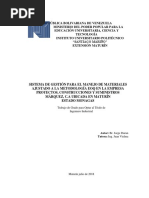 Sistema de Gestión para El Manejo de Materiales Ajustado A La Metodología Eoq en La Empresa Proyectos, Construcciones y Suministros Márquez, C.A Ubicada en Maturín Estado Monagas