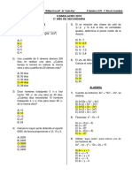 Simulacro II - 3º Año Sec - 2019