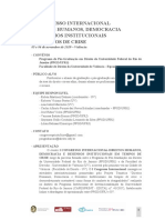 Versão Português - I Congresso Internacional Direitos Humanos, Democracia e Desenhos Institucionais em Tempos de Crise