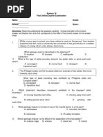 Answer and Blacken The Circle That Corresponds To The Letter of The Correct Answer On The Answer Sheet