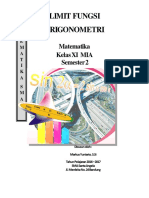 Limit Fungsi Trigonometri: Matematika Kelas Xi Mia Semester 2