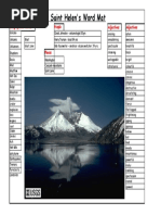 MT ST Helens Word Mat