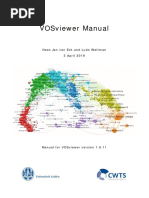 Vosviewer Manual: Nees Jan Van Eck and Ludo Waltman 3 April 2019