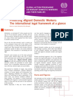 Protecting Migrant Domestic Workers - The International Legal Framework at A Glance