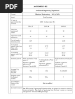 Annexure - Iii: Mechanical Engineering Department Master of Engineering - M.E., (CAD)