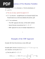 Transformations of Two Random Variables