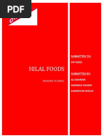 Hilal Foods Asignment