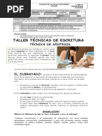 10° Técnica de Escritura