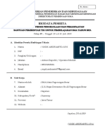 Format Biodata Bimtek TIK 2019