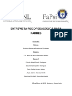 Entrevista Psicopedagógica para Padres PDF