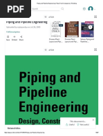 Piping and Pipeline Engineering: Full Description