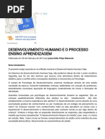 Desenvolvimento Humano e o Processo Ensino Aprendizagem