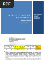 Módulo II. Posgrado en Docencia Universitaria MsC. Erick Castillo 2019